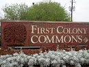 First Colony Commons Entrance Sign
