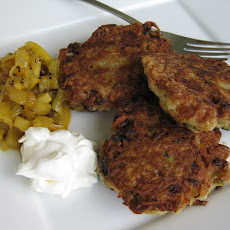 Duck Fat Fried Latkes with Apple Lemon Chutney