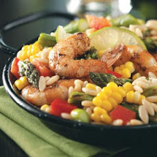 Grilled Jerk Shrimp Orzo Salad Recipe