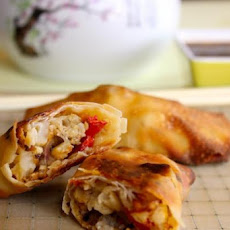 Cauliflower Egg Rolls With Sweet and Sour Sauce