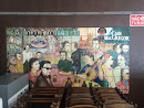 Mural Pessoas Conversando no Bar