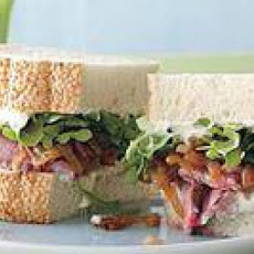 Grilled Beef-and-Horseradish Sandwiches