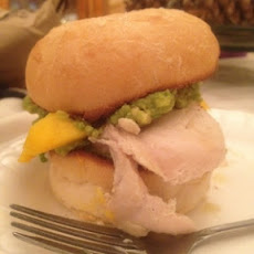 Gingered Chicken Sandwich with Mango Avocado Salsa