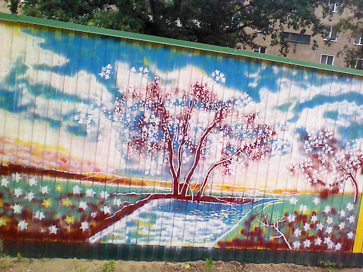 Граффити Весенняя река