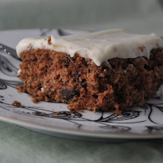 Oatmeal Chocolate Chip Cake with Cream Cheese Frosting