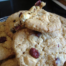 White Chocolate Chip Cranberry Oatmeal Cookies
