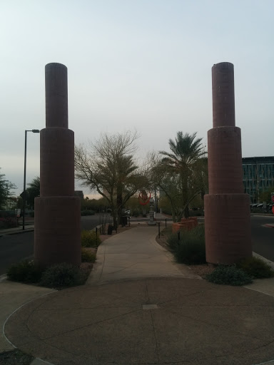 Pillars at Cancer Park