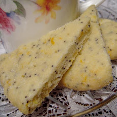 Lemon Poppy Seed Shortbread Cookies