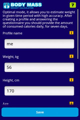 Body Mass Calculator