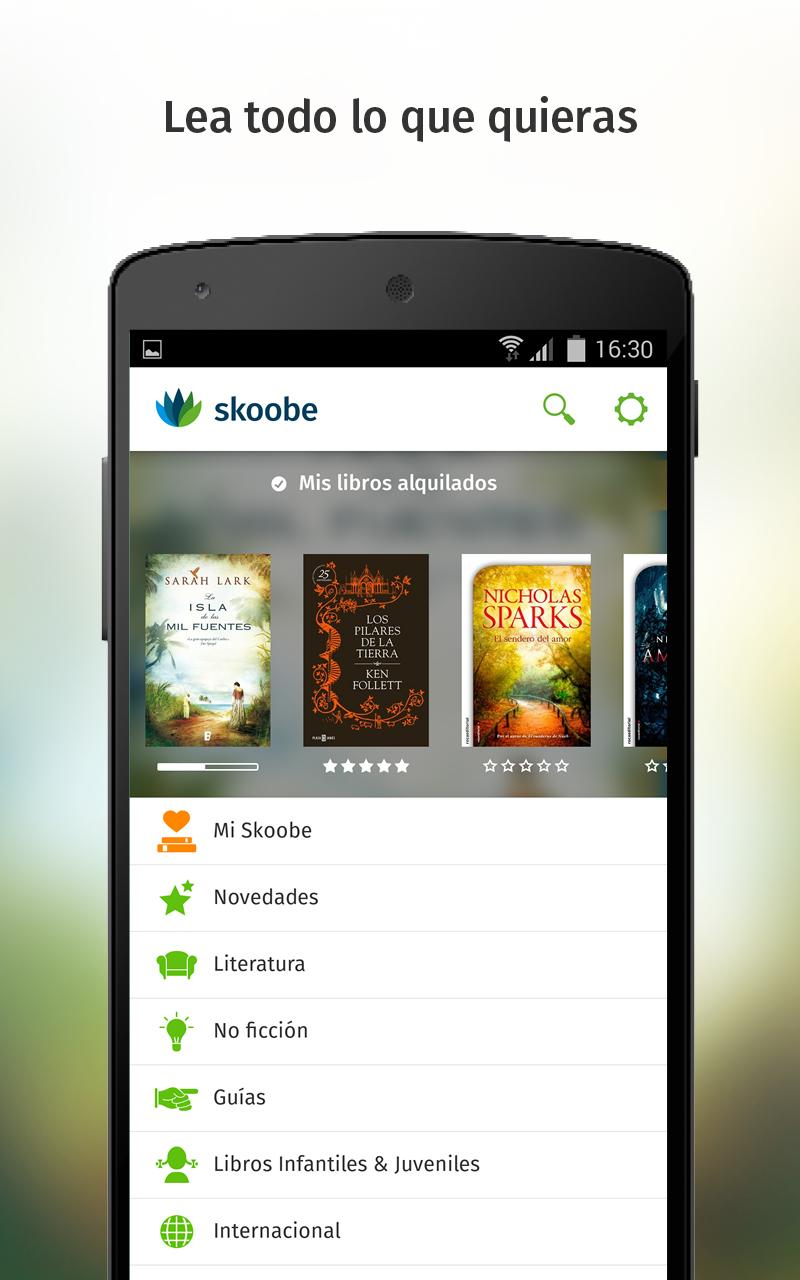 Android application Skoobe: eBooks and audio books screenshort