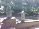 Pinguine im Vorgarten