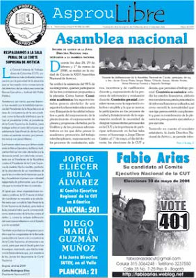 Fabio Arias al Comité Ejecutivo Nacional - CUT