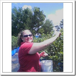 Me Picking Blueberries