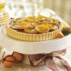 Candied Orange Truffle Tart