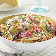 Spaghetti with Eggplant, Ricotta and Tomatoes