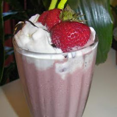 Chocolate Banana Strawberry Milk Shake
