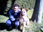 Me and Dek, my dog. April, 2004
