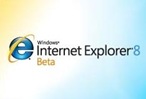 microsoft internet explorer 8 or IE8 beta logo