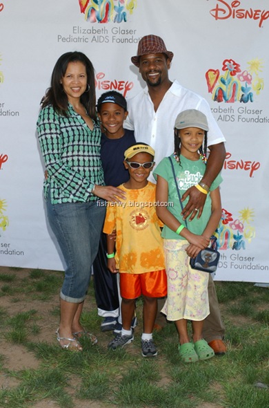 Blair Underwood and family arrive at the A TIME FOR HEROES carnival for pediatric AIDS  in  Westwood,  Ca. at the Wadsworth Theater on June 8, 2008.              