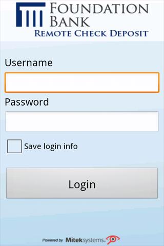 Foundation Bank Remote Check D