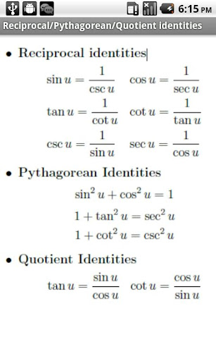 【免費教育App】Trigonometry Formulas-APP點子