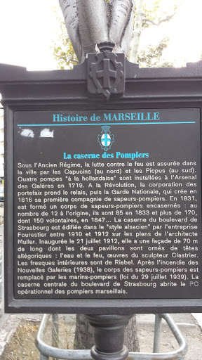 Histoire de Marseille. Caserne Place de Strasbourg
