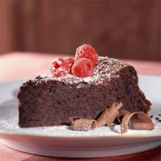 Dark-Chocolate Soufflé Cake