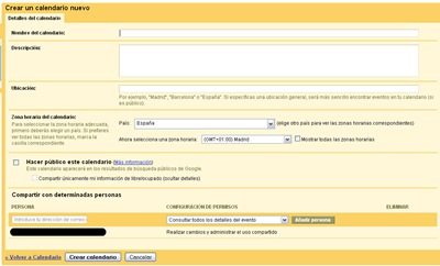 Crear Calendario