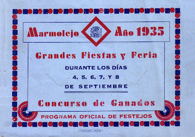 Programa de Feria de 1935. Marmolejo