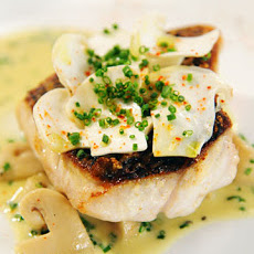 Black Sea Bass with Matsutake Mushrooms and Rosemary