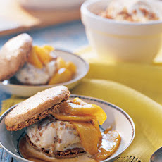 Walnut Dacquoises with Honey-Walnut Ice Cream