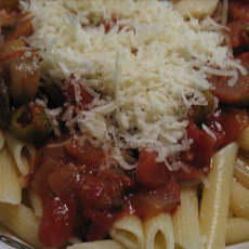 Easy Olive and Mushroom Pasta Saute