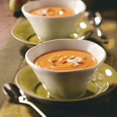 Pear Squash Bisque with Cinnamon Cream Recipe