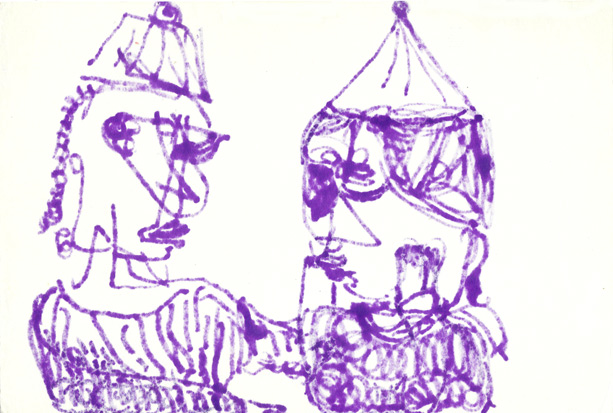 woman, man, 1991