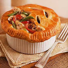 Chicken and Vegetable Pot Pies with Cream Cheese Crust