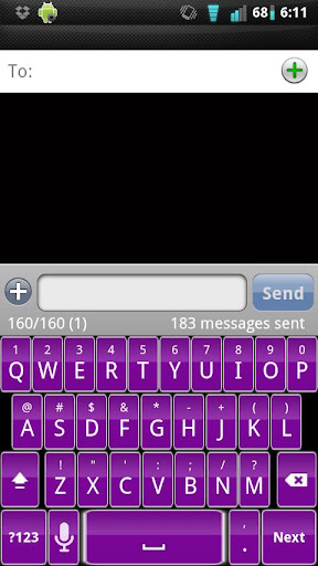 Purple Keyboard Skin v2