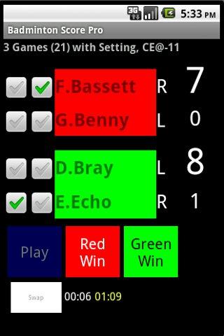 Badminton Score Pro - Free