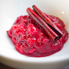 Spiced Cranberry, Pear and Ginger Sauce