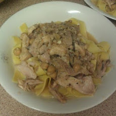 Ragu of Slow Braised Rabbit W. Chickpeas, Rosemary & Garlic