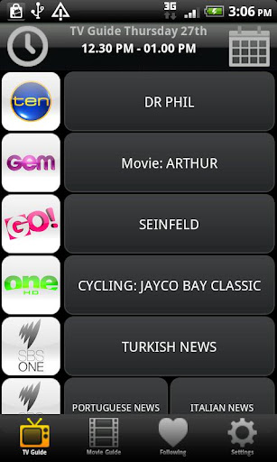 TV Movie Guide Australia Pro