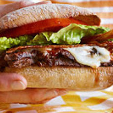 Sliced Steak Clubs with Bloody Bull Sauce