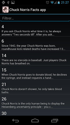 Chuck Norris Facts app