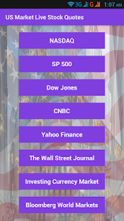 US Market Live Stock Quotes screenshot for Android