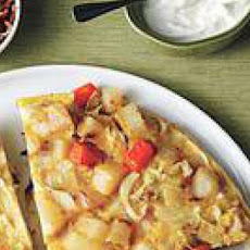 Cabbage-and-Potato Frittata with Bacon