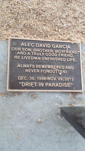 Alec David Garcia Dedication Plaque