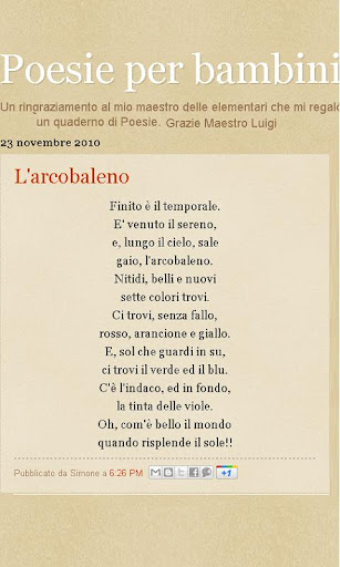 Poesie per Bambini