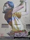 Mural Golfista by Sainer
