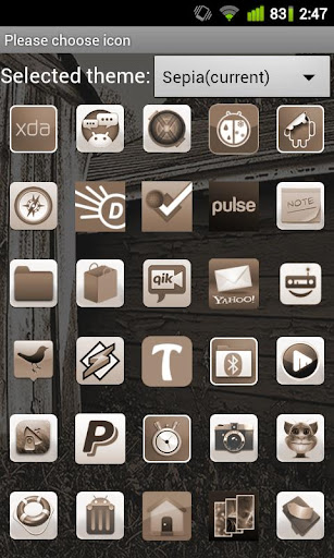 【免費個人化App】Sepia Theme for GO Launcher EX-APP點子