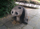 儿童公园熊猫雕塑
