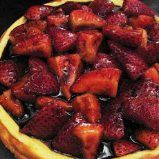 Mascarpone Cheesecake with Balsamic Strawberries